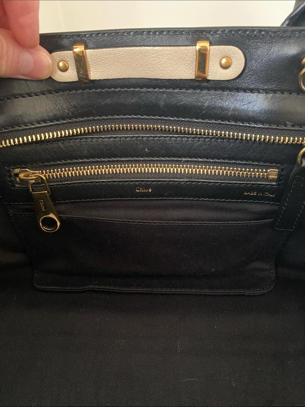 Chloe Alice Two Tone Satchel - Picture 9 of 17